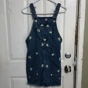 jean overall dress
